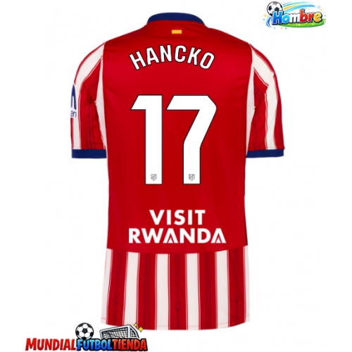 Camiseta Atletico Madrid David Hancko #17 Primera Equipación Replica 2026-27 mangas cortas